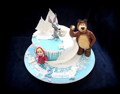 Masha and the Bear Winter Dream - Cake by Anastasia Krylova