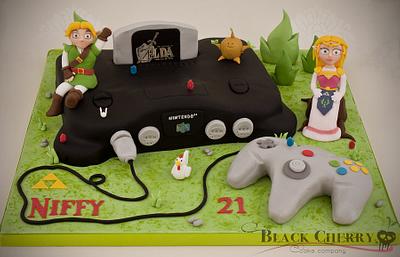 Nintendo 64 Zelda: Ocarina of Time Cake - Cake by Little Cherry