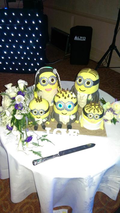 The minion bridal party - Cake by Cakes galore at 24