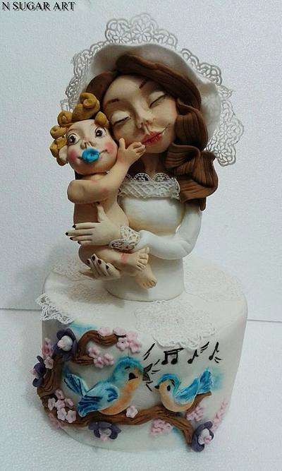 mother and child - Cake by N SUGAR ART