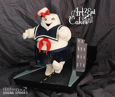 Stay-Puft Marshmallow Miss - Cake by Heather -Art2Eat Cakes- Sherman