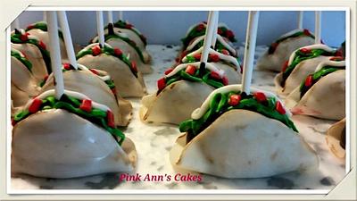 Taco cake pops!!! - Cake by  Pink Ann's Cakes