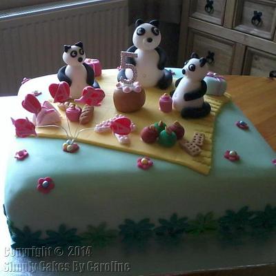 Panda tea party for a Huddersfield customer - Cake by Simply Cakes By Caroline