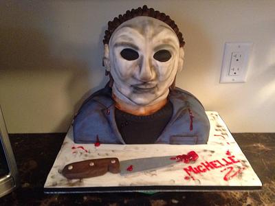 Michael Myers Cake  - Cake by Jennifer Jeffrey