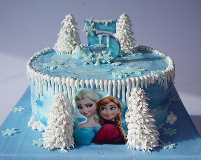 Frozen Cake, Anna & Elsa - Cake by Dragana