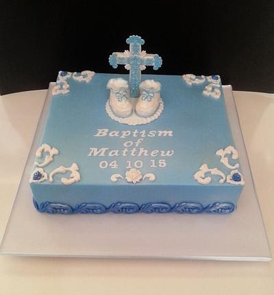 Baptism of Matthew - Cake by The Custom Piece of Cake