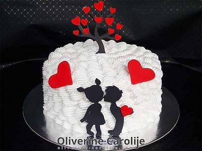 Valentin Cake - Cake by Oliverine Čarolije 