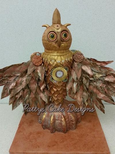 Steampunk Owl - Cake by Patty's Cake Designs