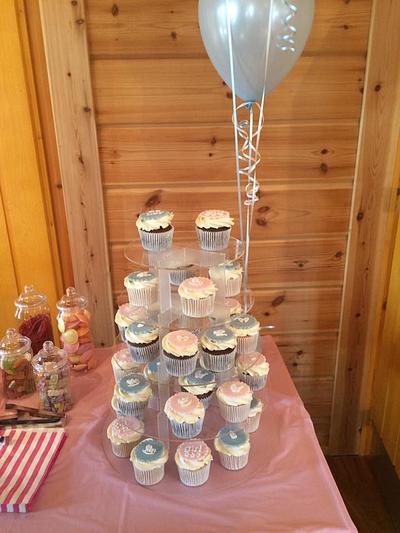 Baby Shower for Twins  - Cake by Costa Cupcake Company