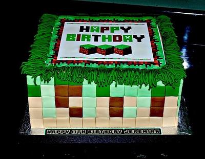 Minecraft  - Cake by Deb-beesdelights