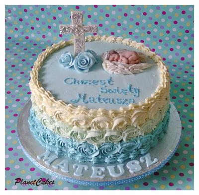 Blue Little Angel - Cake by Planet Cakes
