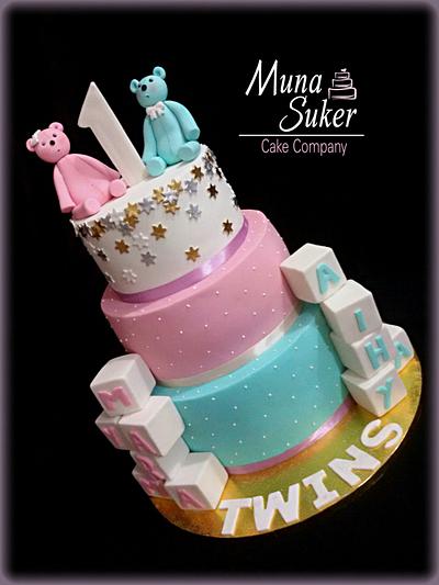 Twin cake - Cake by MunaSuker