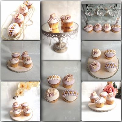 Ruffles & Pearls Cupcakes.  - Cake by Say it with Cakes