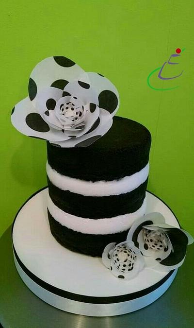 Naked White and Black - Cake by Cassandra Rice