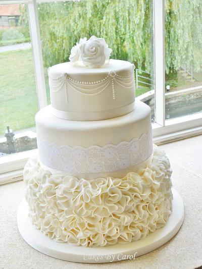 Ruffles and Lace - Cake by Carol