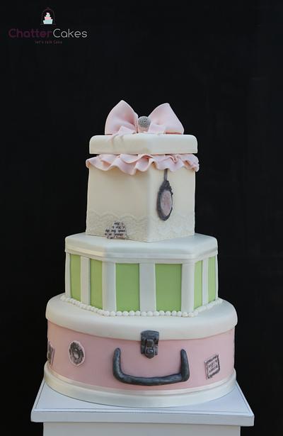 Vintage gift boxes - Cake by Chatter Cakes