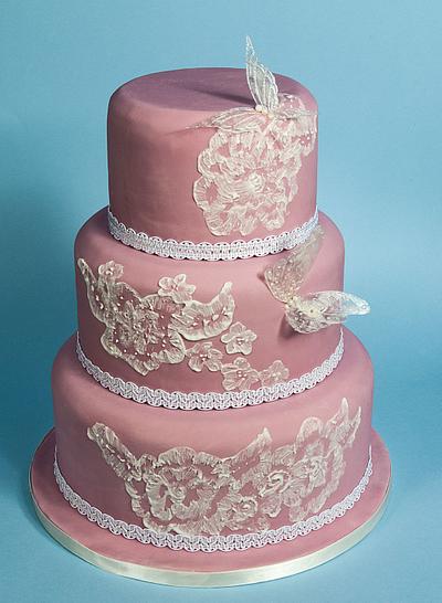 dusky pink - Cake by Justine