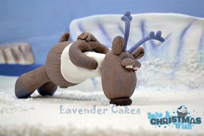 'robbie the reindeer' - Bake A Christmas Wish - Cake by Jenny Gibson