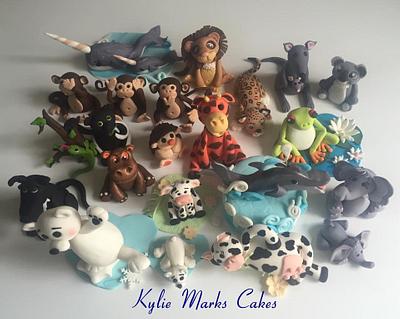 Animal collection so far A-N - Cake by Kylie Marks