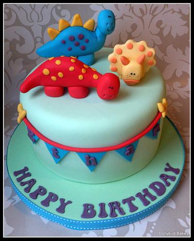 Dino cake - Cake by Dollybird Bakes