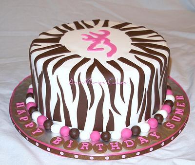  Sumer's Browning Zebra - Cake by Ann-Marie Youngblood