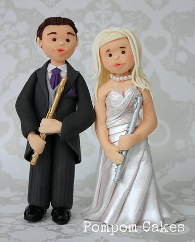 Musical bride and groom - Cake by PompomCakes