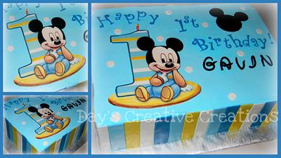 1st Birthday Baby Mickey Mouse - Cake by Day