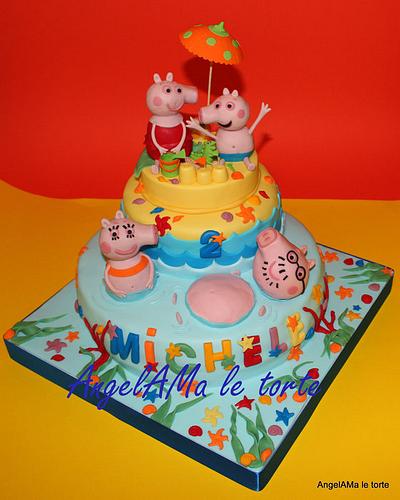 pig family - Cake by AngelaMa Le Torte