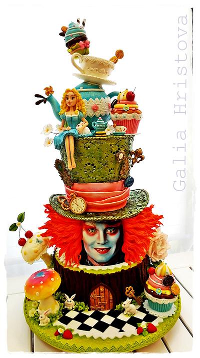 Alice in Wonderland - Cake by Galya's Art 