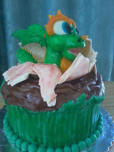 Baby Dragon Birthday - Cake by Lior's Cake Designs