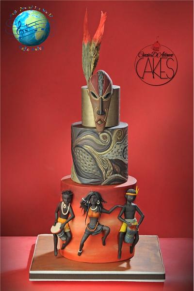 Music Around The World "Tribal Music" - Cake by D'Adamo Cinzia