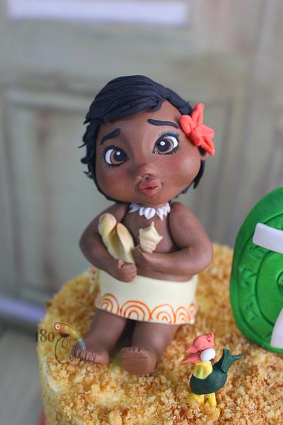 Baby Moana  - Cake by Joonie Tan