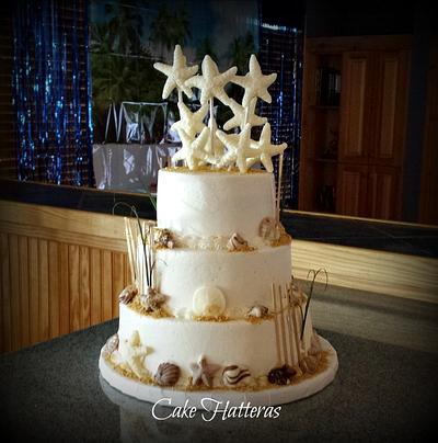 Star Fish Wedding Cake  - Cake by Donna Tokazowski- Cake Hatteras, Martinsburg WV