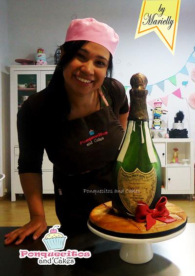 3D Champagne Cake - Cake by Marielly Parra