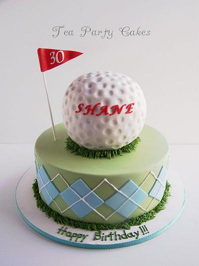 Shane's Golf Cake - Cake by Tea Party Cakes