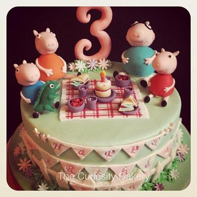 Peppa pig - Cake by The Curiosity Cakery