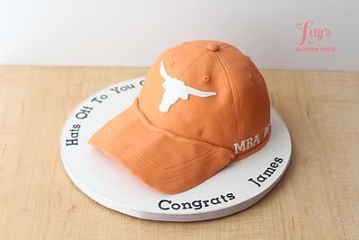 Baseball Hat for UT Grad - Cake by Lety's Gluten Free