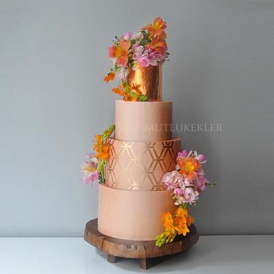 Engagement Cake - Cake by Caking with love