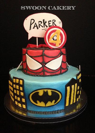 Super Hero  Cake - Cake by SwoonCakery