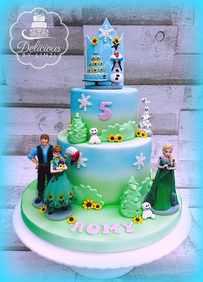 Frozen fever inspired cake - Cake by Delicious By Linzi