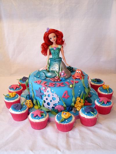 ARIEL THEMED DOLL CAKE - Cake by Grace's Party Cakes