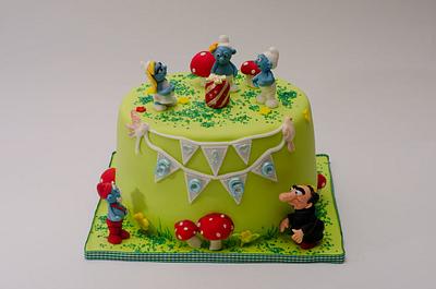 Smurfs cake - Cake by Rositsa Lipovanska