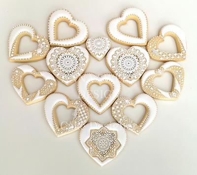 A thousand hearts - Cake by Anna Sweet Design