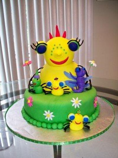 Miss Sunny Patch spider friends cake - Cake by Kimberly Cerimele