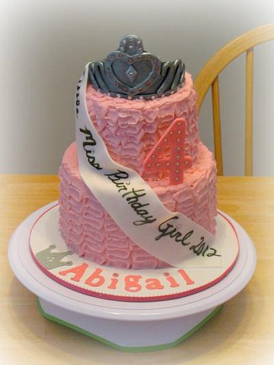 Princess Pageant Ruffle Cake  - Cake by Deborah