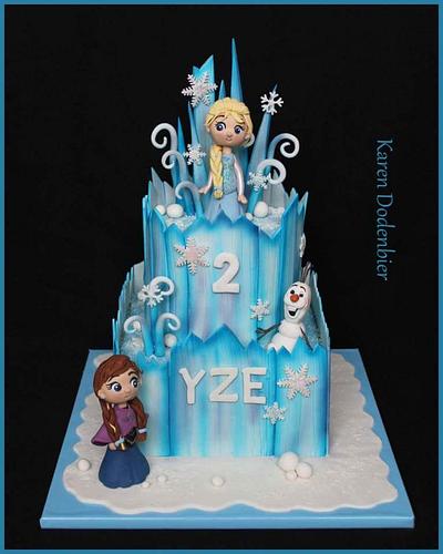In love with my Frozen cake! - Cake by Karen Dodenbier