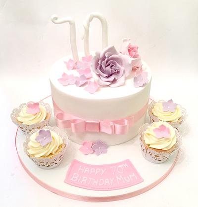 Pretty Birthday Cake - Cake by Claire Lawrence