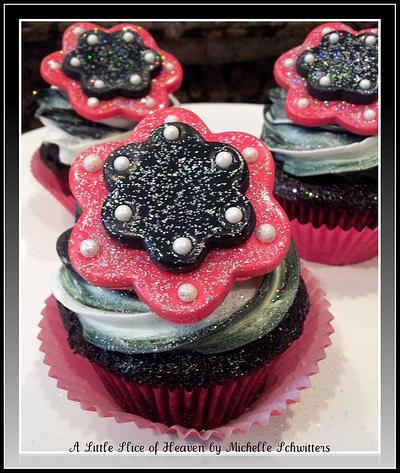 Shimmery Night Theme- Adult Birthday  - Cake by Michelle