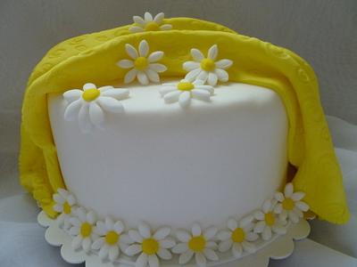 Yellow Daisy Cake - Cake by Digna