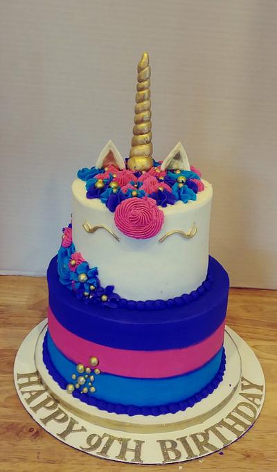 Rainbow Unicorn Cake - Cake by Tiffany DuMoulin